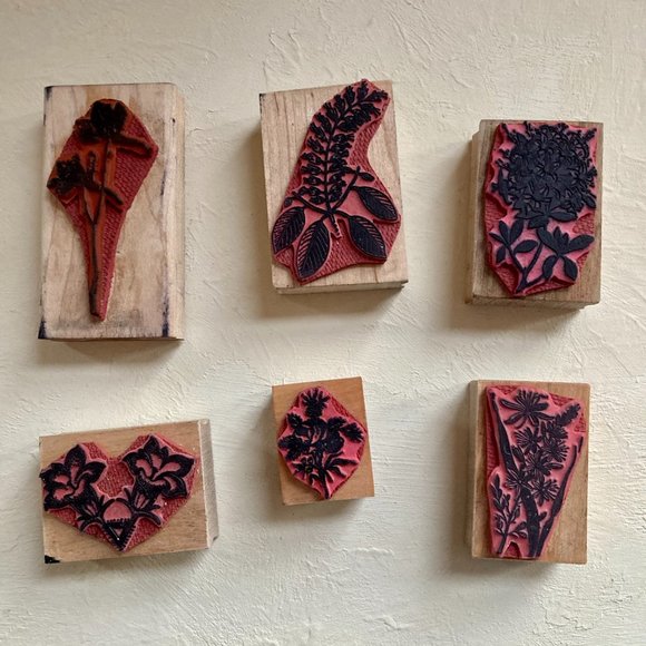 Beautiful Hand-Carved Rubber Stamps - Picture 2 of 3